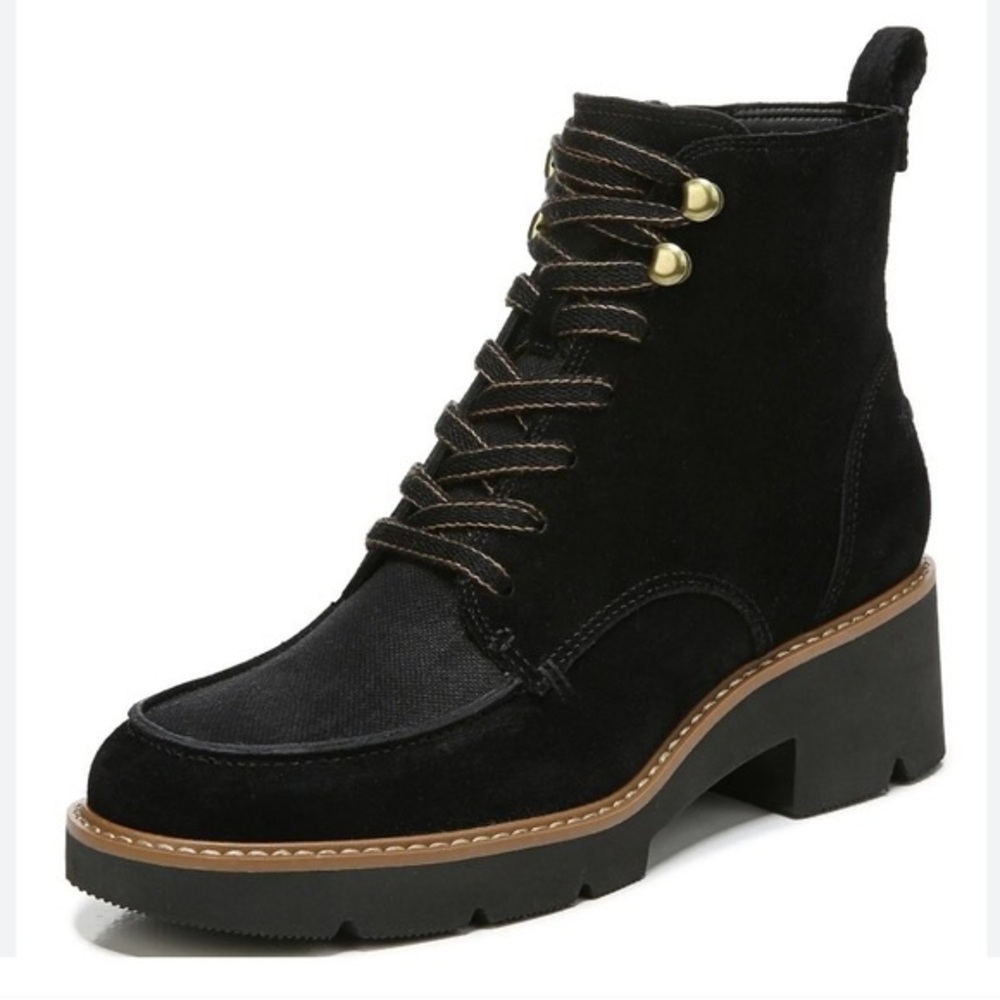 Naturalizer Women's Dara Black Boots, Lace-Up